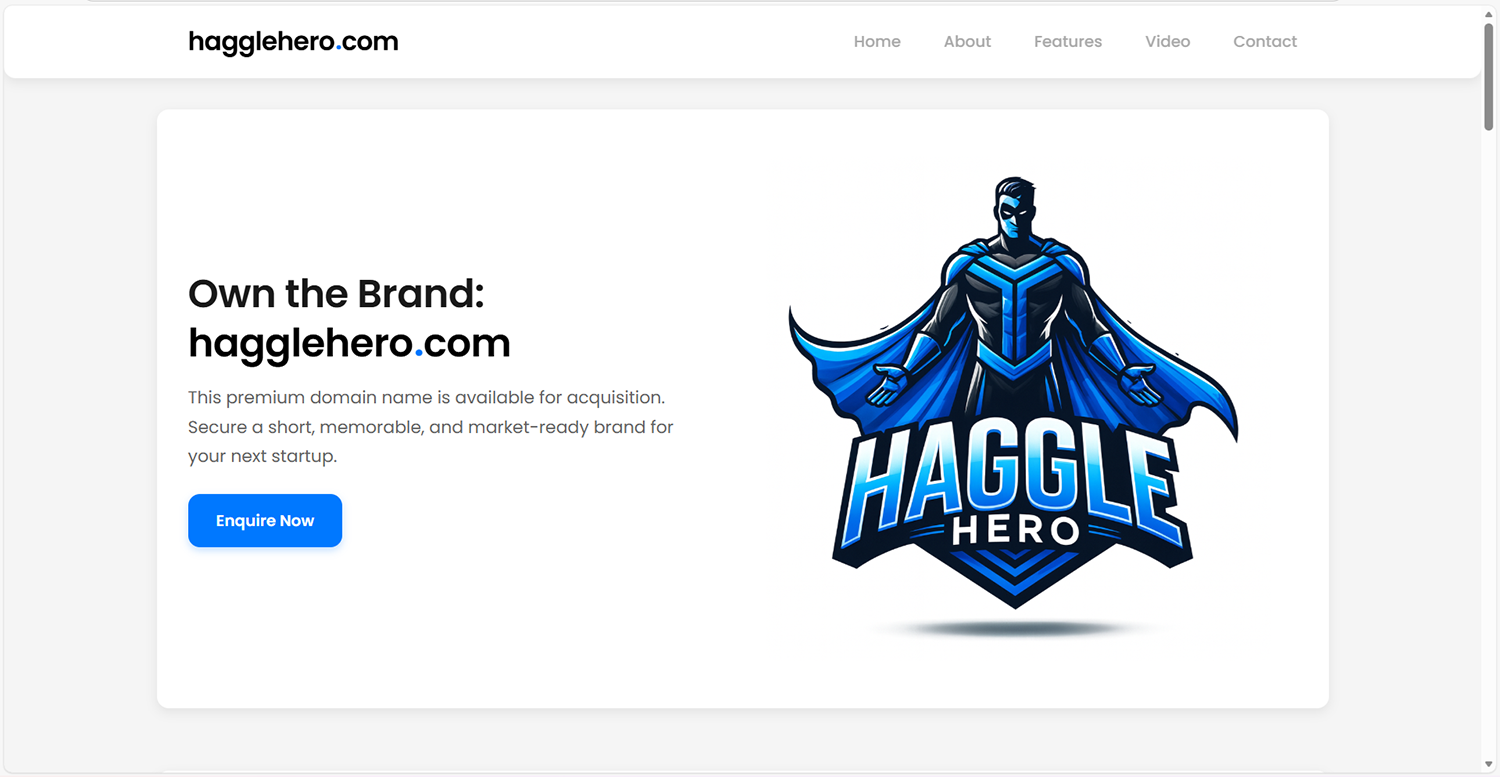 HaggleHero.com homepage shown on a laptop screen